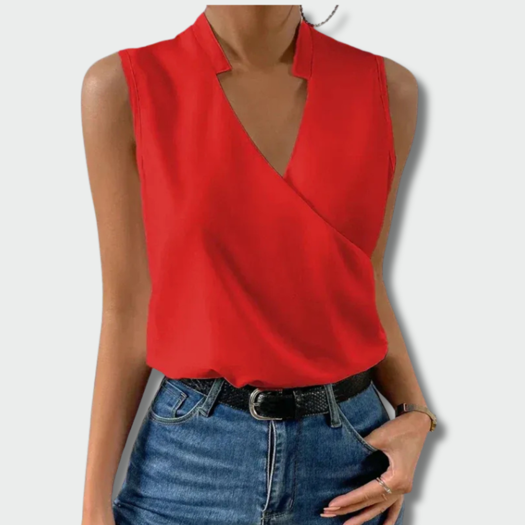Meda™ – Pehme top V-kaelusega
