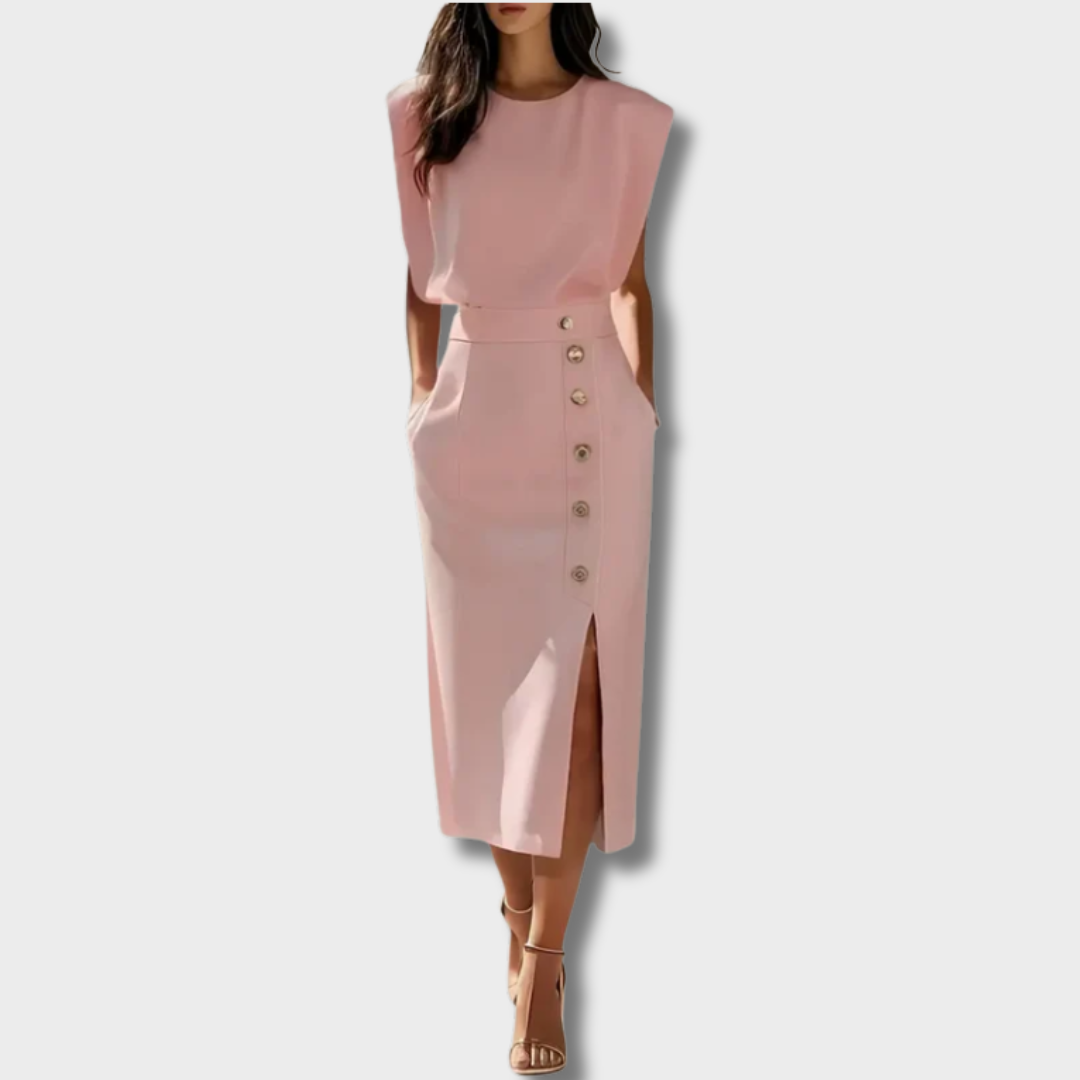 Gabija™ – Elegantsed midi kleit nööpidega