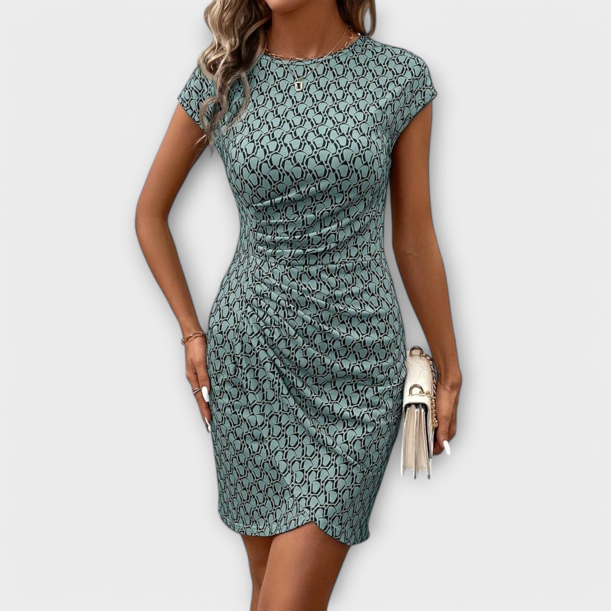 Patrícia - Lühikeste Varrukatega Tulp Kleid