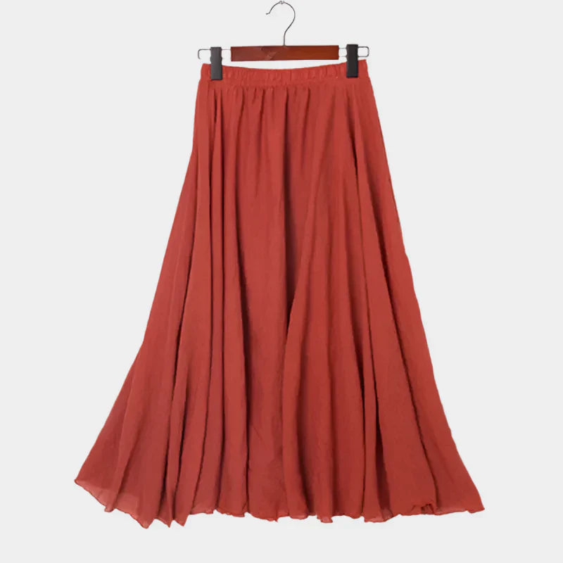Elegantne Kõrge Vöökoht Seelik