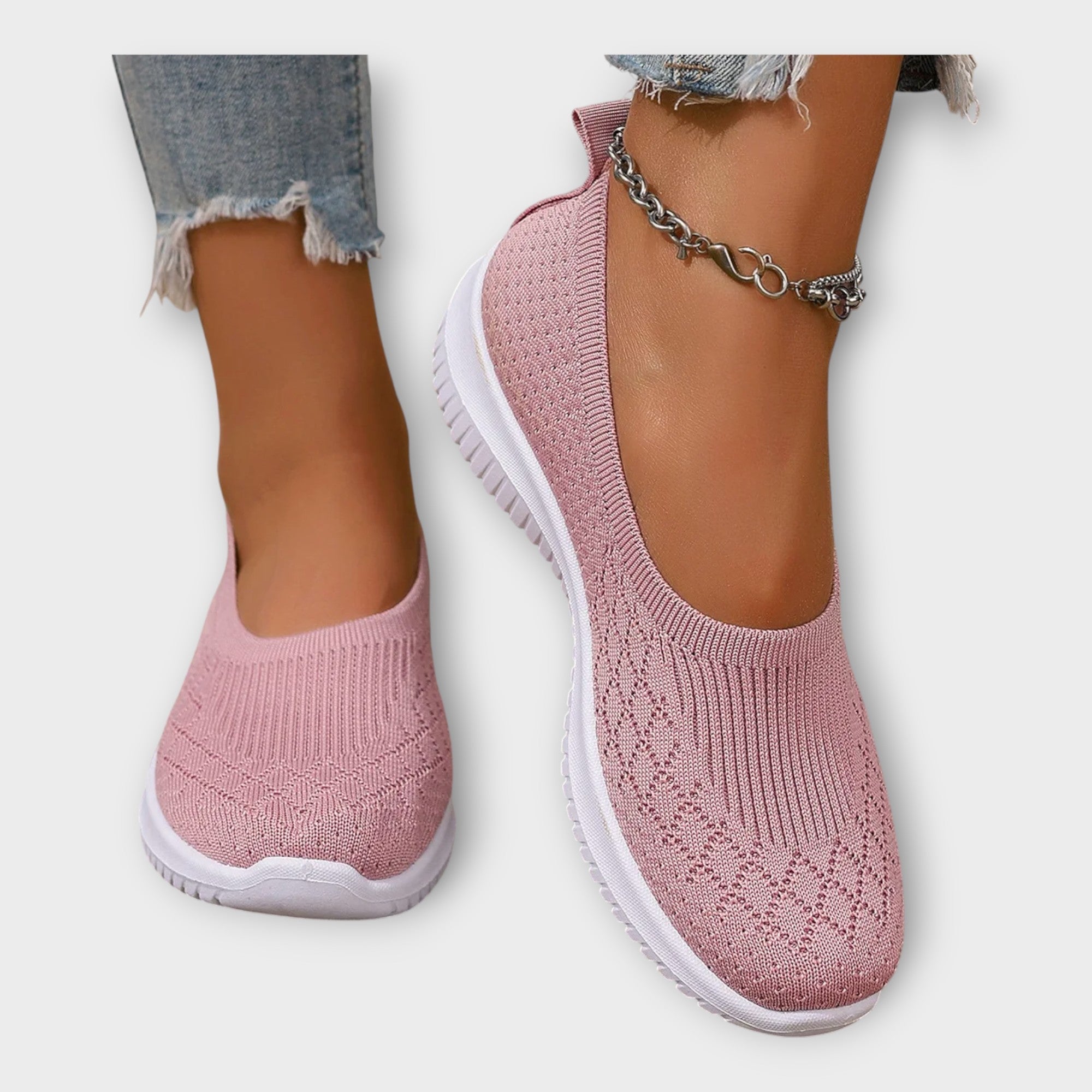 Kootud ballerina libisemiskindla tallaga
