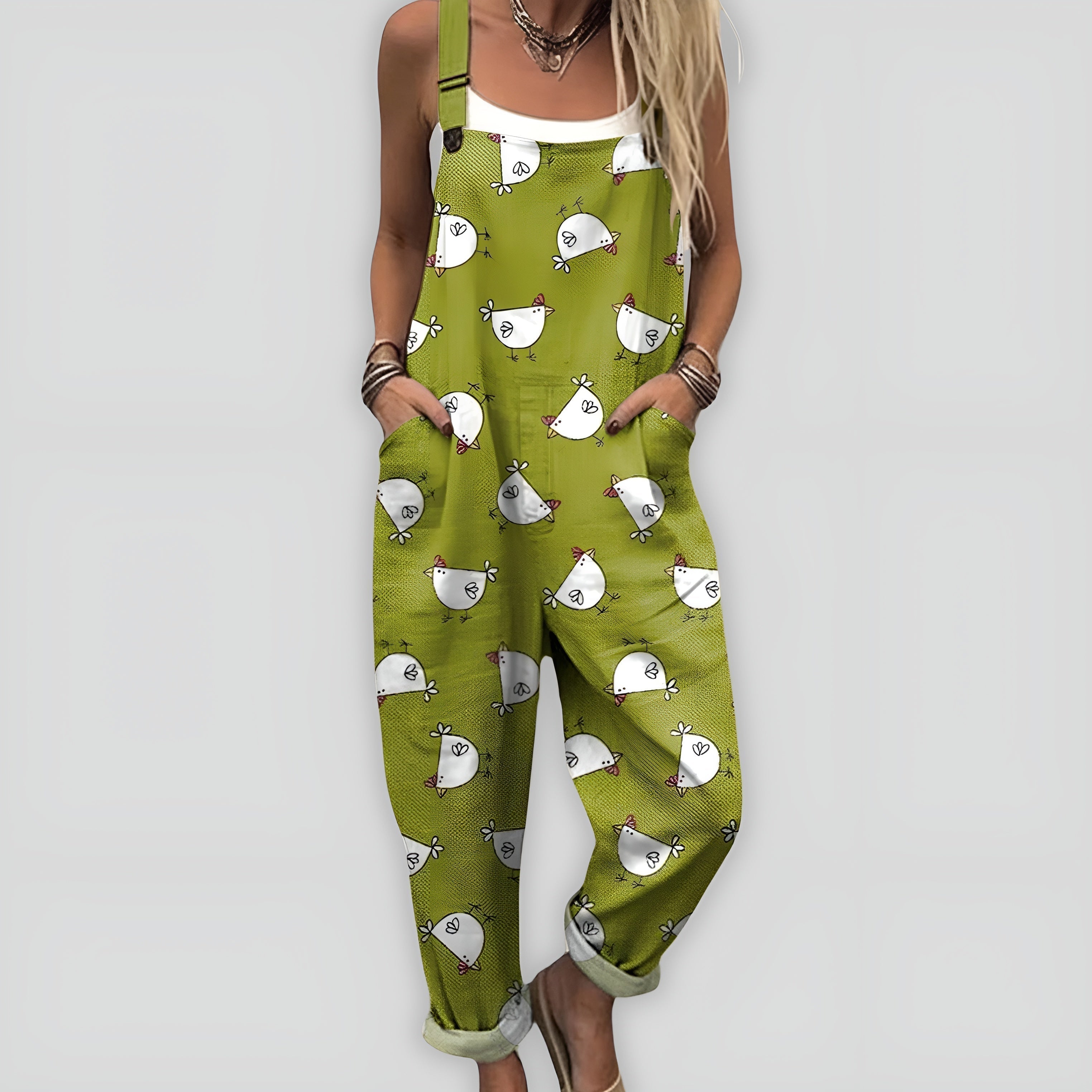 Mugav ja Stiilne Jumpsuit Vaba Siluetiga