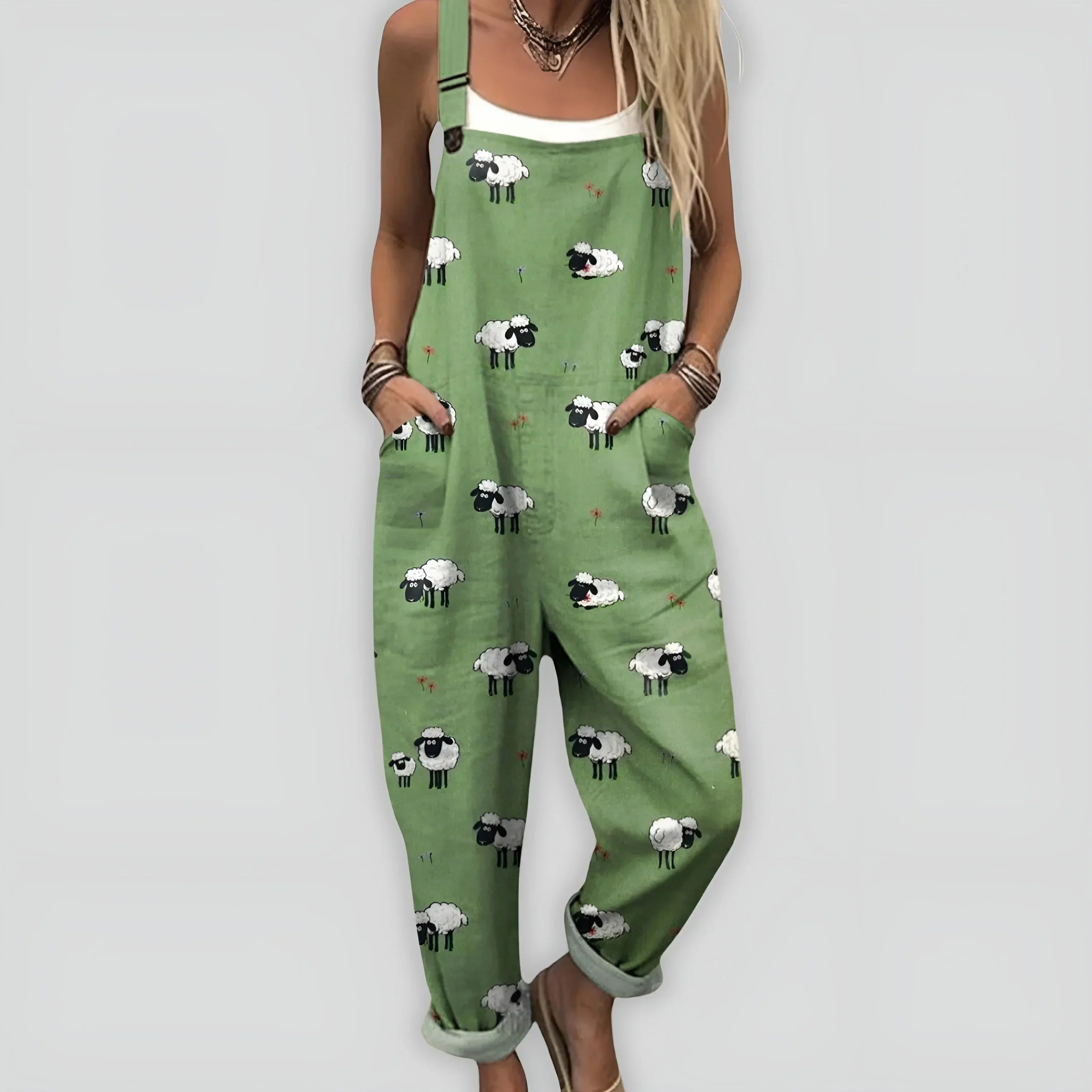 Mugav ja Stiilne Jumpsuit Vaba Siluetiga