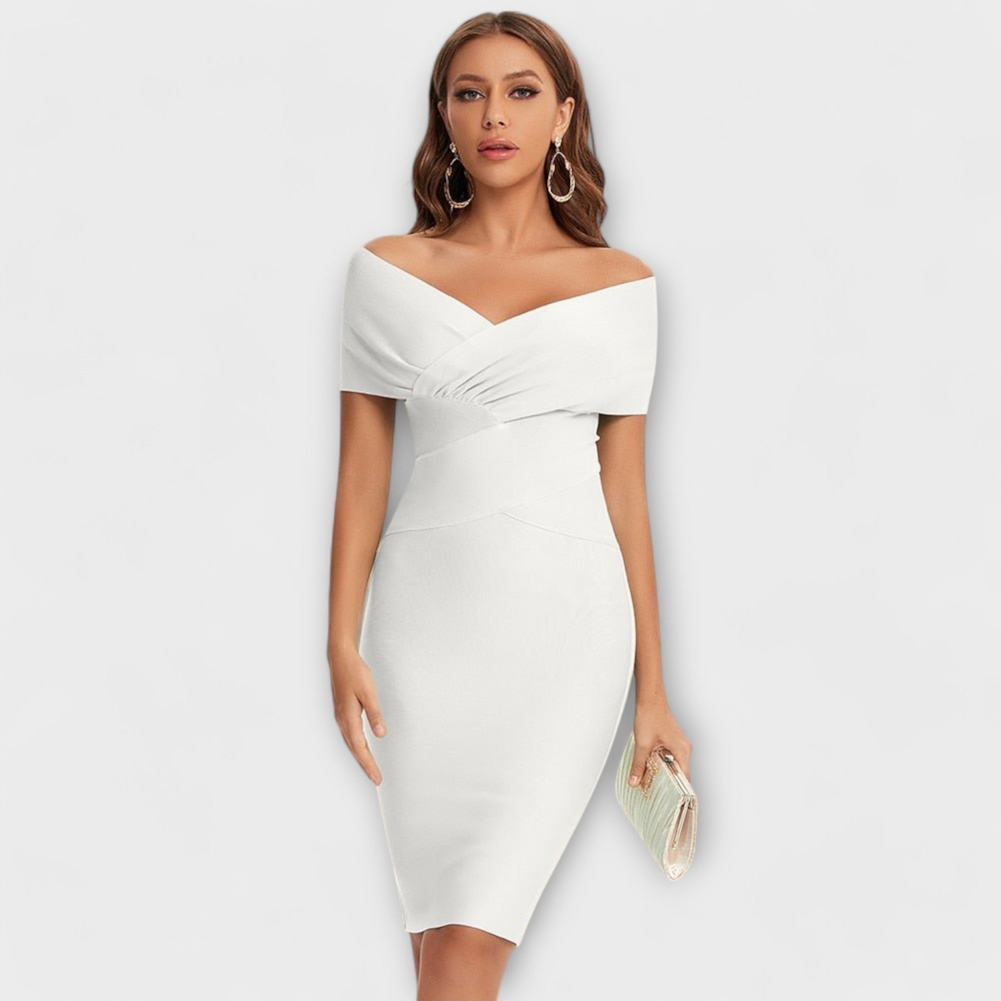 Ofélia - Elegantne Kleid V-kujulise Väljalõikega