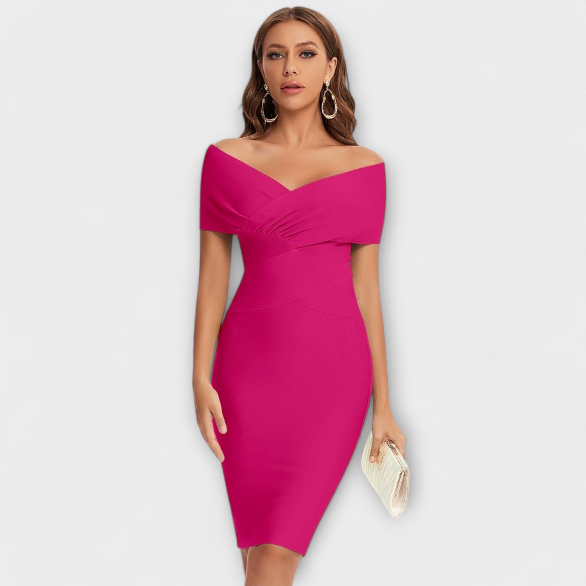 Ofélia - Elegantne Kleid V-kujulise Väljalõikega
