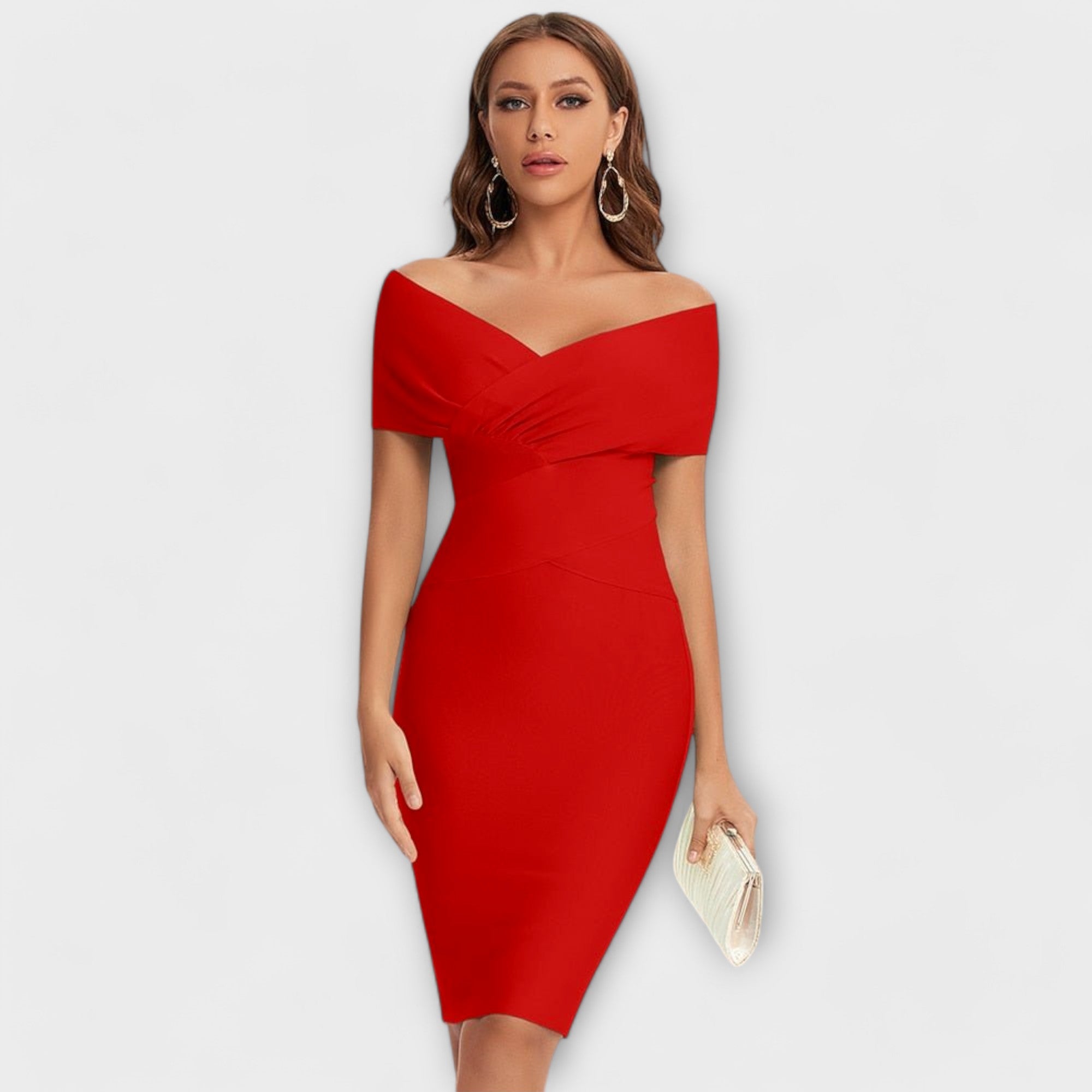 Ofélia - Elegantne Kleid V-kujulise Väljalõikega