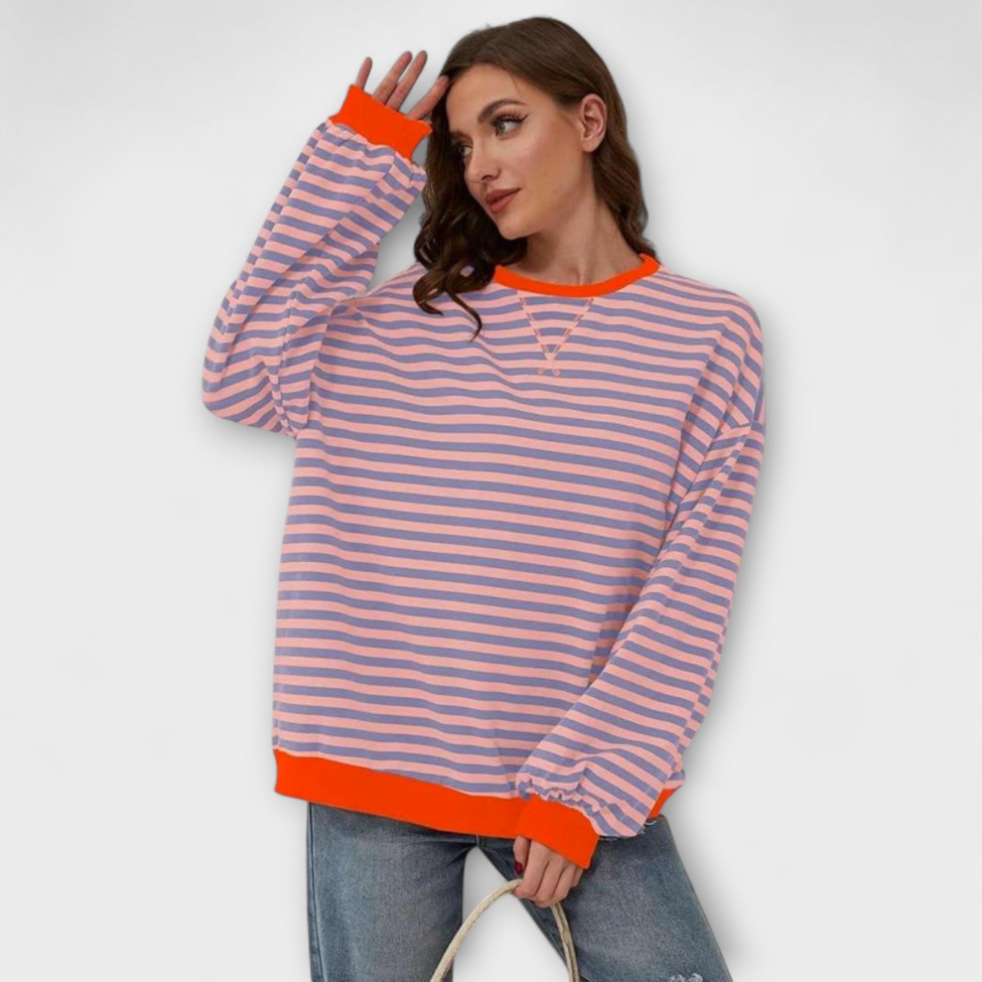 Merga - Triibuline Oversize Kampsun